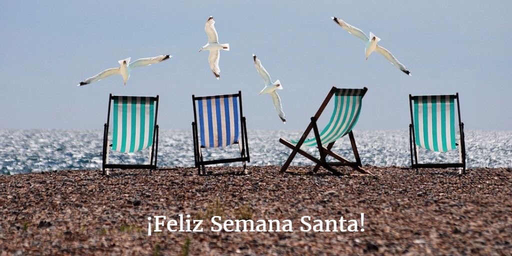 Comenzamos unas merecidas minivacaciones. Os deseamos unos felices días de descanso y os esperamos el lunes 17 de abril. #FelizSemanaSanta