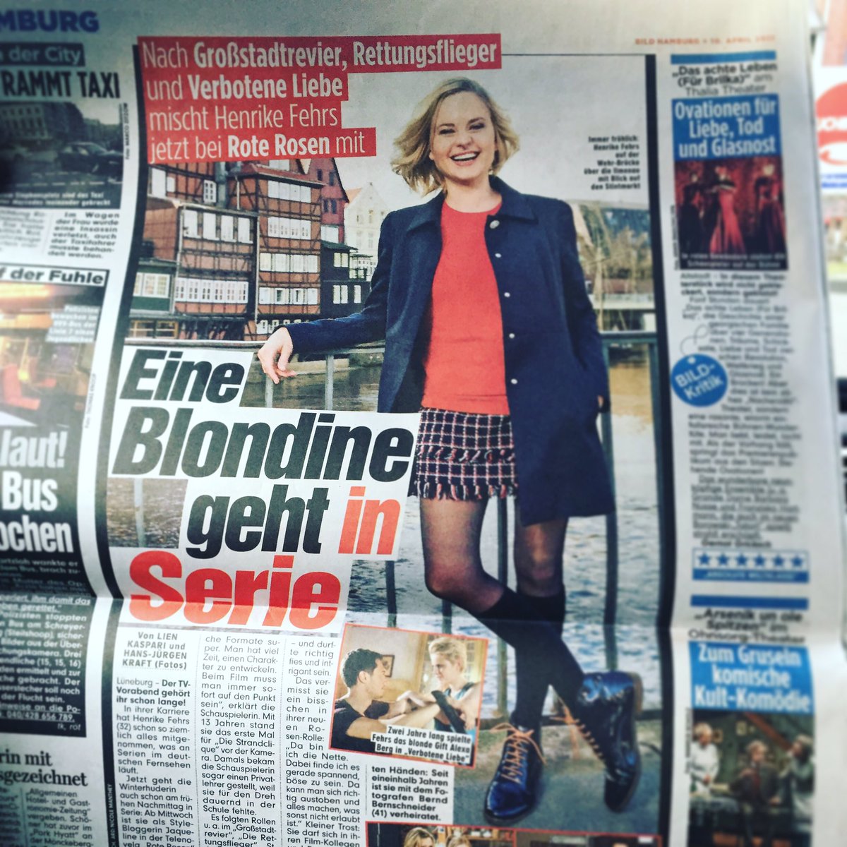 Heute in der <a href="/bild/">BILD</a> Hamburg 😊 #roterosen