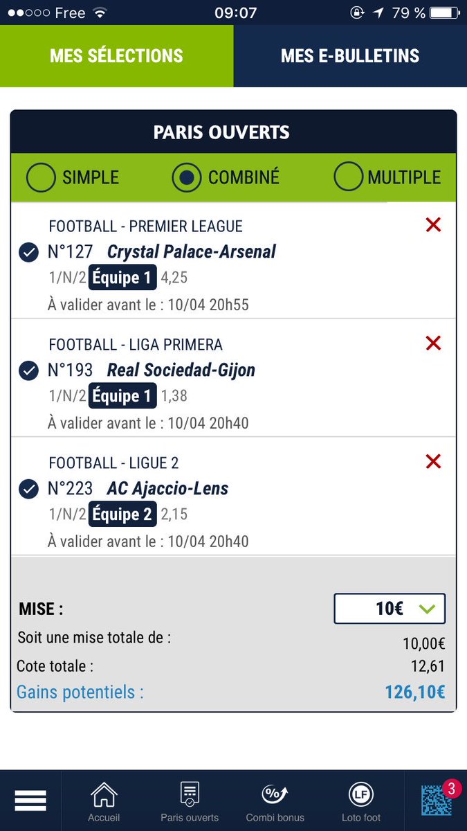 safepronostics_'s tweet photo. Pronos du jour: Ajaccio/lens:2///Réal Sociedad/gijon:1///Crystal palace/arsenal:1  pour une côte à 12,61 sur a 99%!! https://t.co/gscVRF3g08