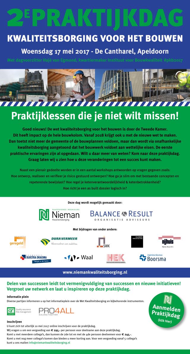 #pkb2017 #praktijkdag Risico-gestuurd ontwerpen, realiseren en verifiëren, hoe doe je dat eigenlijk? Meld u aan: bit.ly/2nsABSs