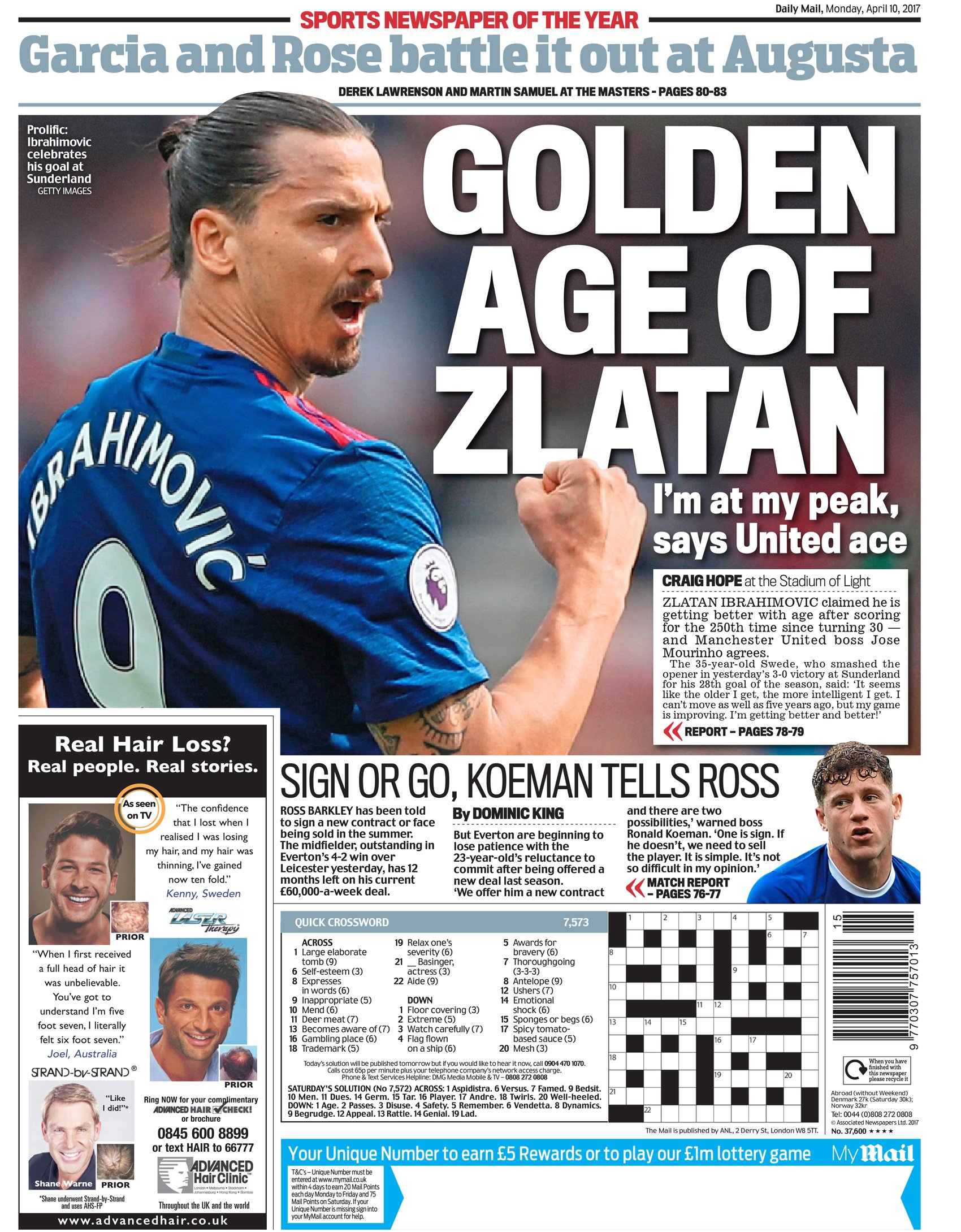 Daily mail sale sport