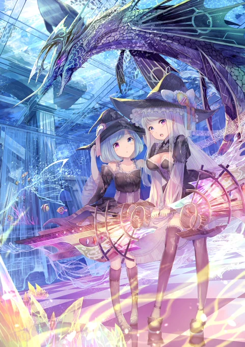 「海底に眠る秘密」 キャラデザから製作。 後ろのリヴァイアサン頑張りました…