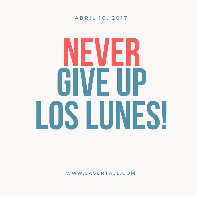 Lasertall's tweet photo. ¡Hoy es un buen #Lunes para tener un buen Lunes, vamos a aprovecharlo! https://t.co/gZskmQR6G6