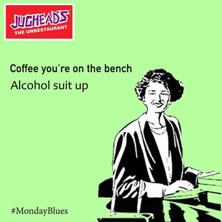 jugheadsindia's tweet photo. For those days when #coffee cannot do the job! #Jugheads #MondayBlues #Caffeine #Alcohol #MondayMotivation #Bar #VisitUs #Monday #Mumbai https://t.co/wmNKCRsh1o