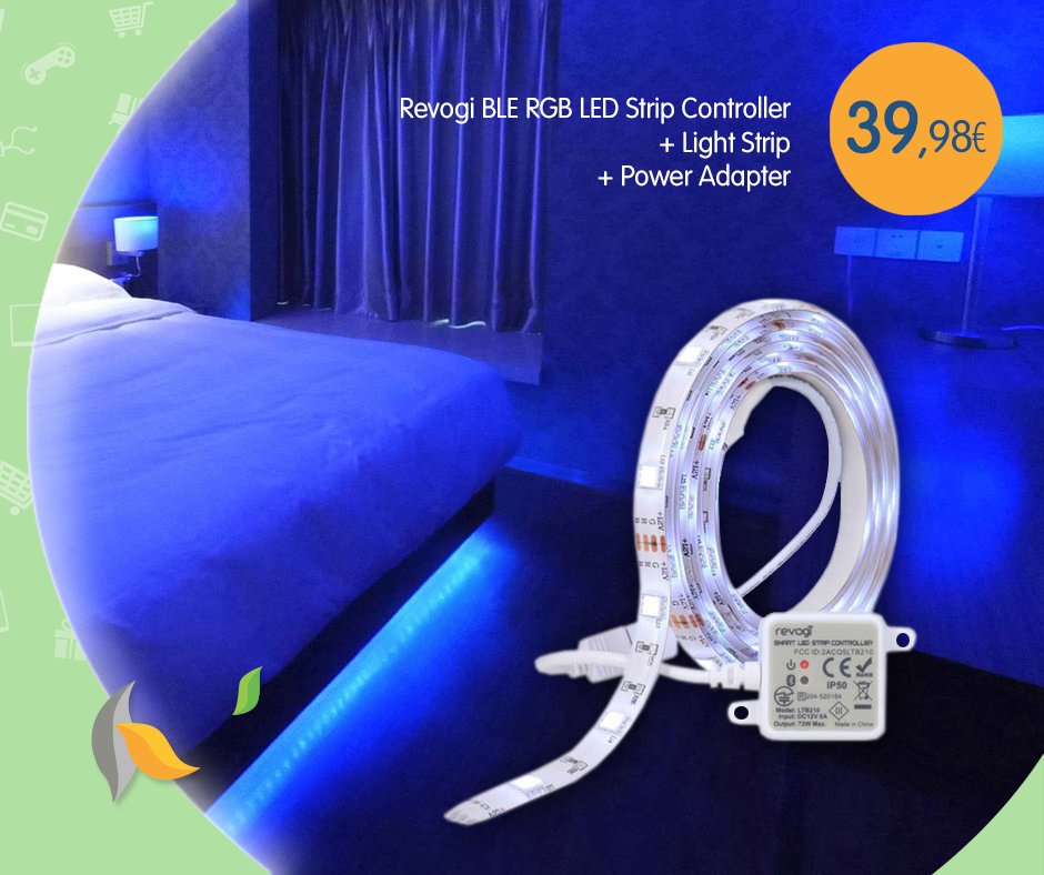 electroholicgr's tweet image. Διακοσμητικό φωτιστικό #Revogi BLE RGB LED Strip Controller, διακόσμησε το χώρο δίνοντας το φως που του ταιριάζει! ➜ goo.gl/0pQoYA
