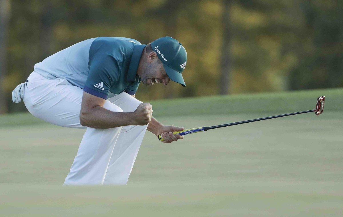 NatSportUAE's tweet photo. GALLERY: See #SergioGarica defeat Justin Rose in dramatic #2017Masters play-off to win his first major https://t.co/FL3wxgaau4 https://t.co/VCxl39I8kM