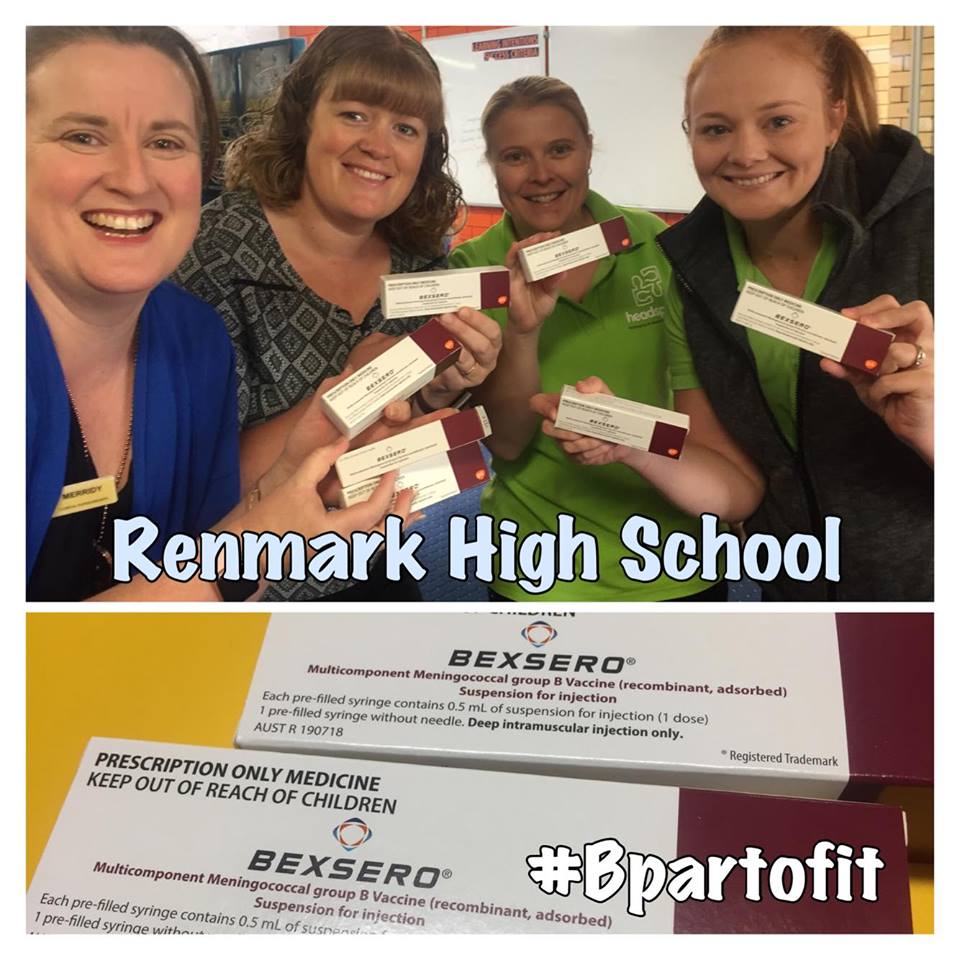 B_PartofIt's tweet photo. Thanks to the crew at Renmark High School for sending us this photo from their immunisation session last week! #BpartofitSA https://t.co/jmmvprWPv2