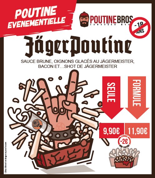 Nous sommes fiers de vous faire découvrir notre nouvelle poutine évènementielle, la #JÄGERPOUTINE !
#jagermeister #seulementaRennes