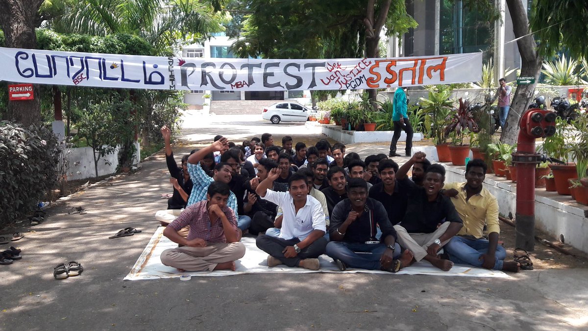 SvpistmStudents's tweet photo. #Day 15 #No reaction from the managment #strike #Justice_to_the_students_svpistm @smritiirani @priyankathiru @Narendramodi_PM @ndtv https://t.co/0Q9WVKRPO6