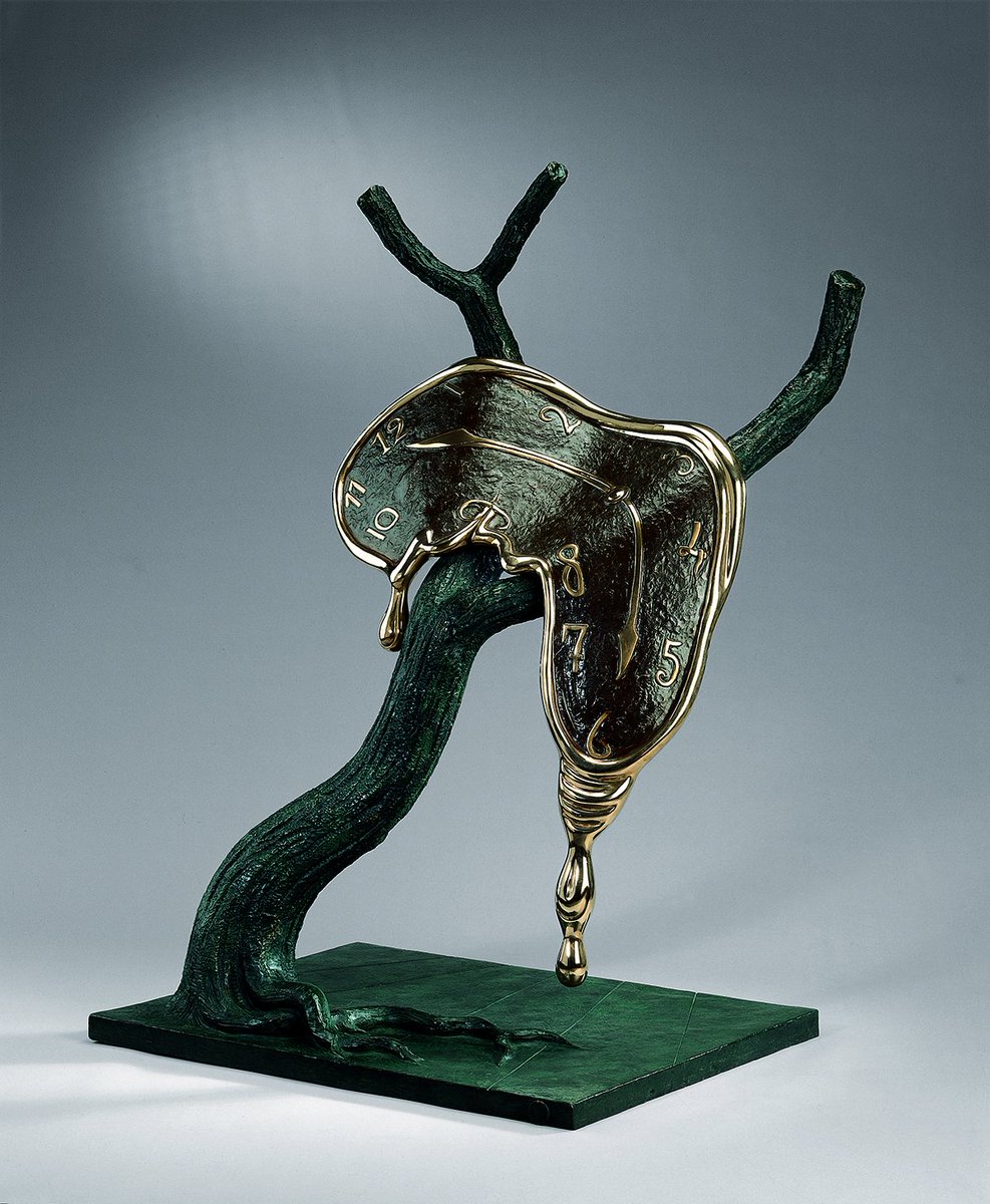 thedaliuniverse's tweet photo. The inspiration for metling watches came from a dream of runny Camembert one hot August afternoon.⏰ #SalvadorDalí #softwatch #meltingwatch https://t.co/VRowLdWwcP