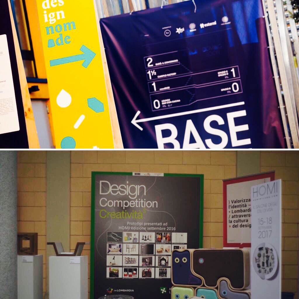 milanohome's tweet photo. Lo stile viaggia con HOMI: da @base_milano con #DesignNomade a #SpazioGranDesign in Cadorna con #DesignCompetition Creatività3 #HOMIaround https://t.co/2SJKhCmFJD