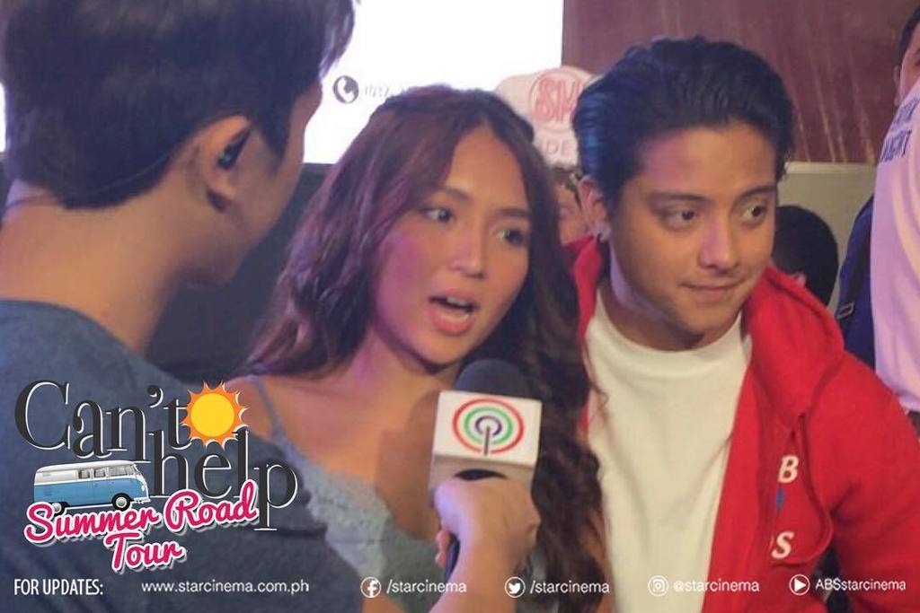 StarCinema's tweet photo. LIVE on TV Patrol from Cebu! #MaayongPagabotGabAtDos #CHFILSummerRoadTourCebu https://t.co/nzgi0w8Hme