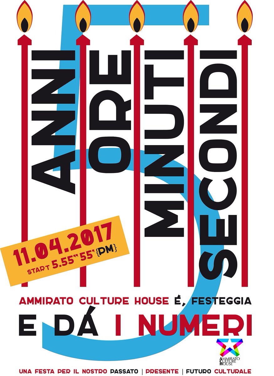 #5anni #5mesi #5giorni /// 
Ci siamo quasi, domani si fa festa per il nostro futuro culturale. Vi aspettiamo in tanti!