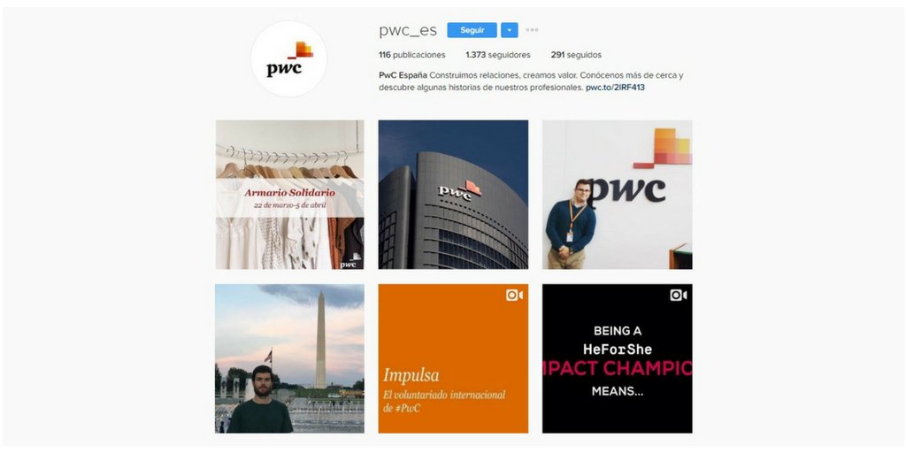PwC_Spain's tweet photo. ¿Quieres conocer PwC más de cerca? ¡Síguenos en Instagram! https://t.co/dnEC2adrWS #PwCesDigital https://t.co/JX5KWid1iF