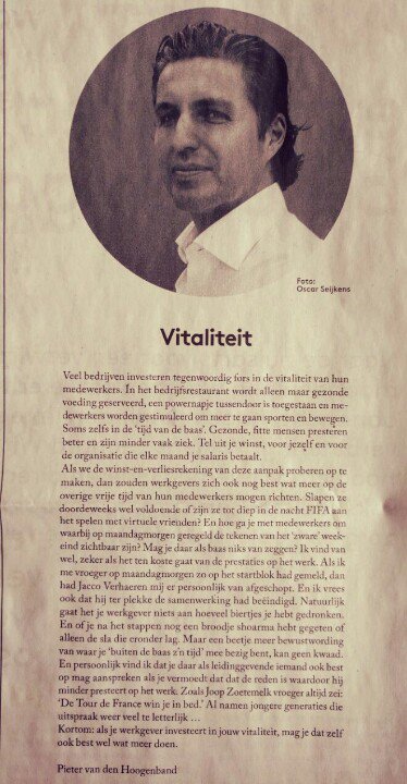 Pieter <a href="/pvdhoogenband/">Pieter van den Hoogenband</a> en <a href="/onvz/">ONVZ</a>: 'Als je #werkgever investeert in jouw #vitaliteit, mag je dat #zelf ook best wat meer doen.'