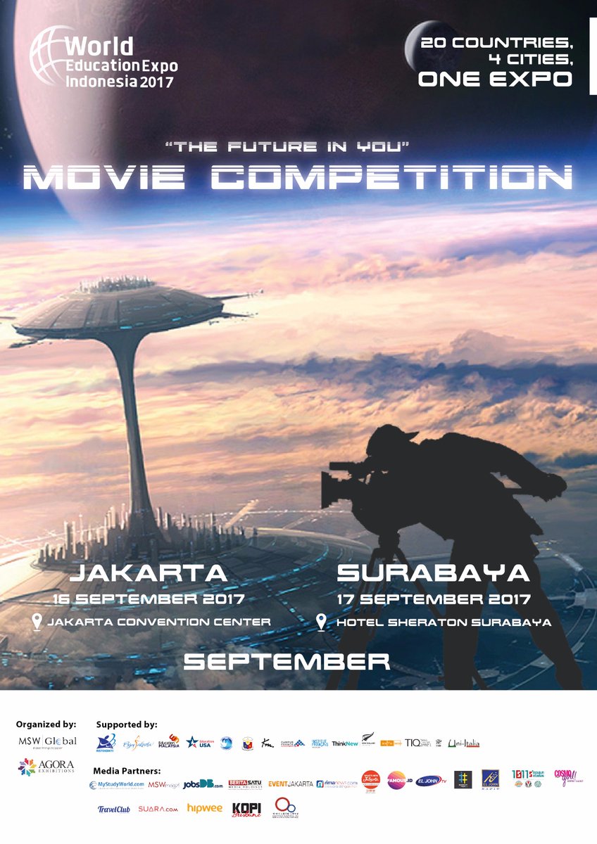 WEEIndonesia's tweet photo. SHORT MOVIE Competition WEFEST 2017
"The Future In You"
.
More Info: https://t.co/labvVQozD3
.
#shortmovie #competition #moviecompetition https://t.co/QsnnHchUAP