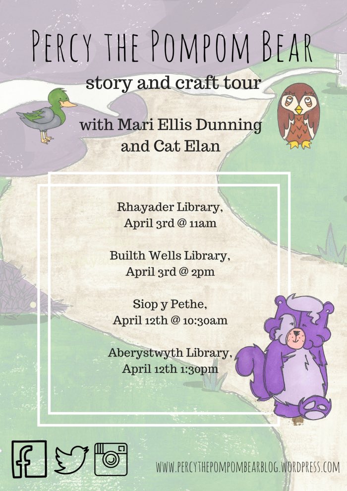 PercyPompom's tweet photo. We'll be in Aber Town Lib on Wed afternoon with stories, smiles &amp; colouring in! https://t.co/CLWQvZv5sr #Aberystwyth #Powys #EasterHols https://t.co/qNGknw59XH
