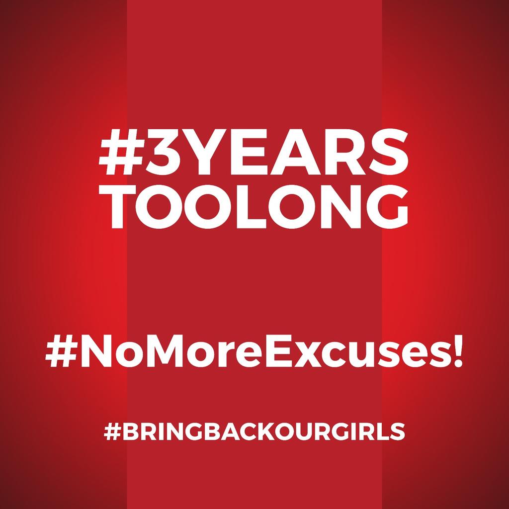 BBOG_Nigeria's tweet photo. 4 days to go.
#CountdownTo3YearsInCaptivity.
Another painful milestone.
#BringBackOurGirls https://t.co/UxEncuIbJP