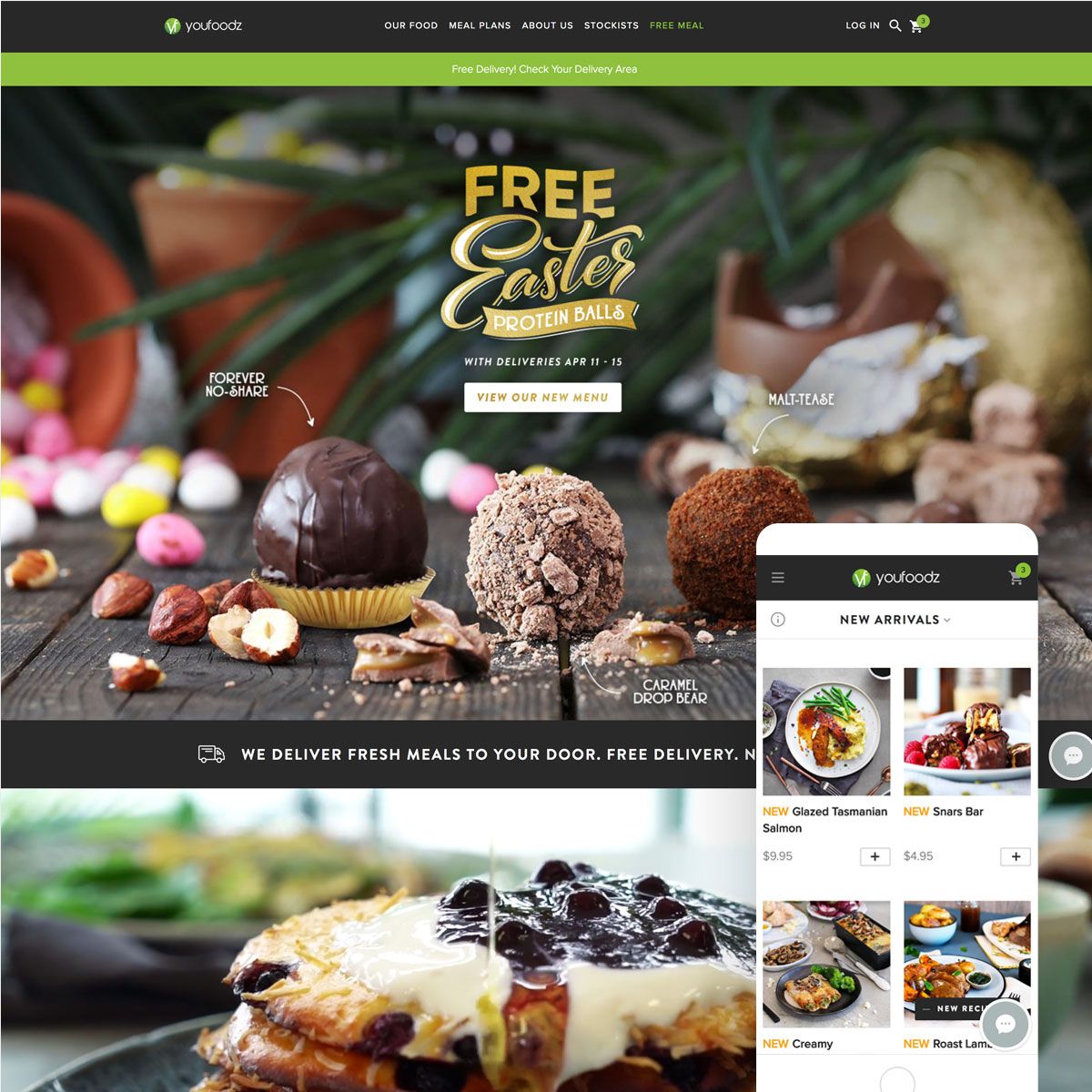 A new #shopify Plus store for <a href="/Youfoodz/">Youfoodz</a>! 
Fresh meals delivered to your door. 
💚 🌿 🚛
#theworkingparty #youfoodz 
youfoodz.com