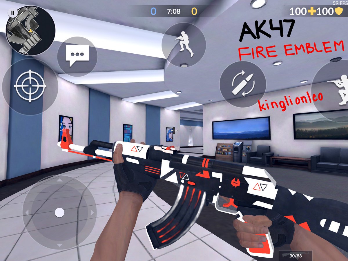 CriticalOpsGame's tweet photo. Here are the first 2 honorable mentions from the AK47 skin contest by Jokesta &amp; KingLionLeo. The designs were cramped &amp; busy but impressive. https://t.co/qGJOPt2TbI
