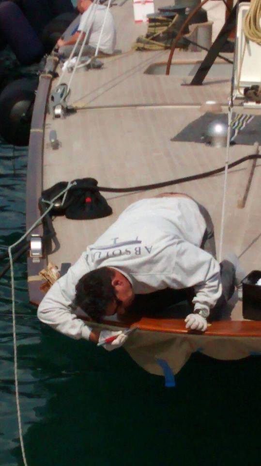 AbsolutBoatCare's tweet photo. Our #ABCVarnish team are back... on the beautiful performance #yacht, @ClaasenShipyard #SailingYacht Atalante. https://t.co/sRmM9xls60