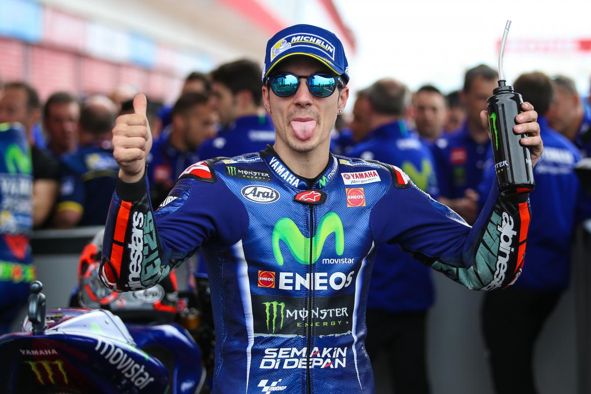 MotoGP's tweet photo. Man of the moment: @maverickmack25 supreme in Argentina!😛

#ArgentinaGP 📰 https://t.co/Ga44D5qonp https://t.co/y6tTnDTbFi