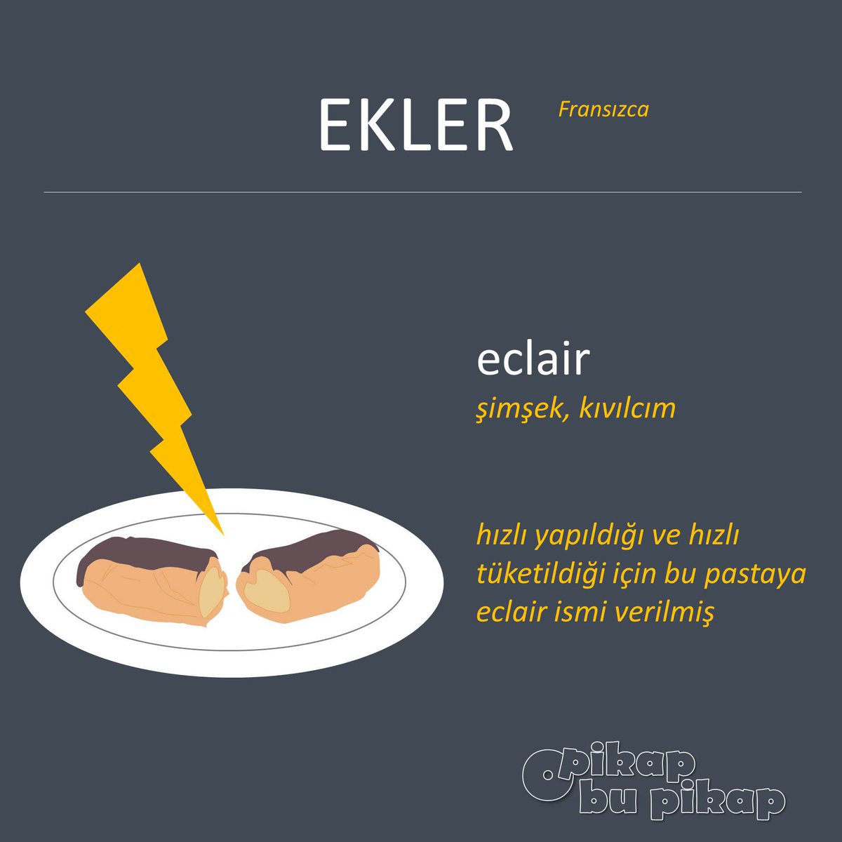 Arka arkaya eklenip yendiği için adının ekler olduğunu sanıyorduysan, yalnız değilsin 😋 #ekler #pasta #tatlı teşekkürler <a href="/SamiEyidilli/">Sami Eyidilli</a> 😉