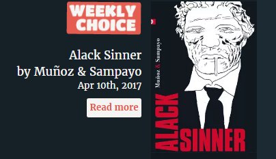 TheBookstage's tweet photo. #WeeklyChoice The  complete edition of Alack Sinner, by Muñoz &amp; Sampayo @SalamandraGraph @CastermanBD https://t.co/ZeqZ0ljHuK https://t.co/8lrFSxI0Xc