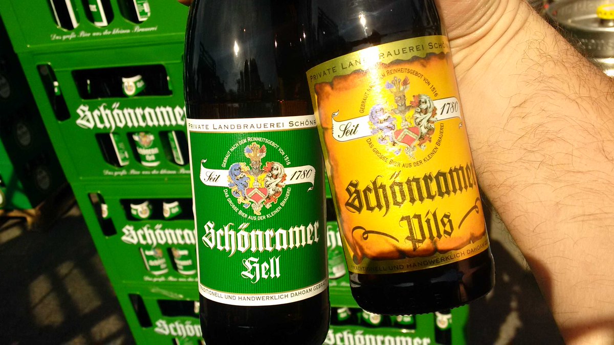 Schönramer-Bier geht noch vor Ostern in meine Märkte. Weltmeisterlich...