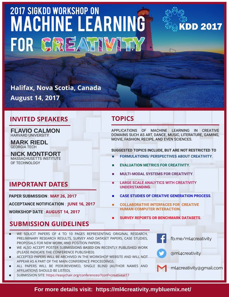 Art meets science #ml4creativity