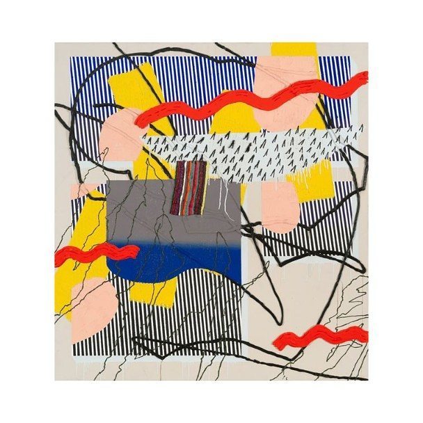 Art by Trudy Benson #maybeokayblog #art #artist #contemporary #contemporaryart #abstract #painting #painter #modernart #figurativeart #colo…