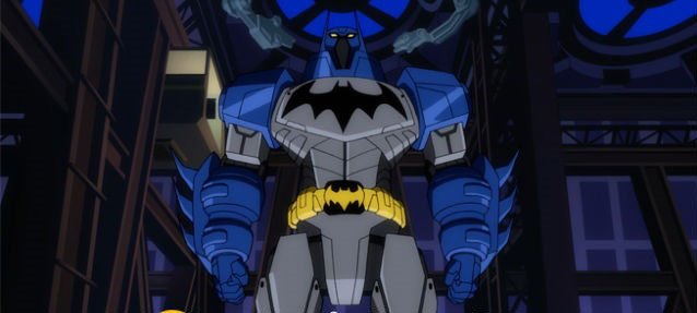 Truepotatoking's tweet photo. #DEATHBATTLEcast Roger Smith wins, even if Batman gets the BatMech(pic included), Big O has that ridiculous firepower. He has a laser beam. https://t.co/zewdijIuNV