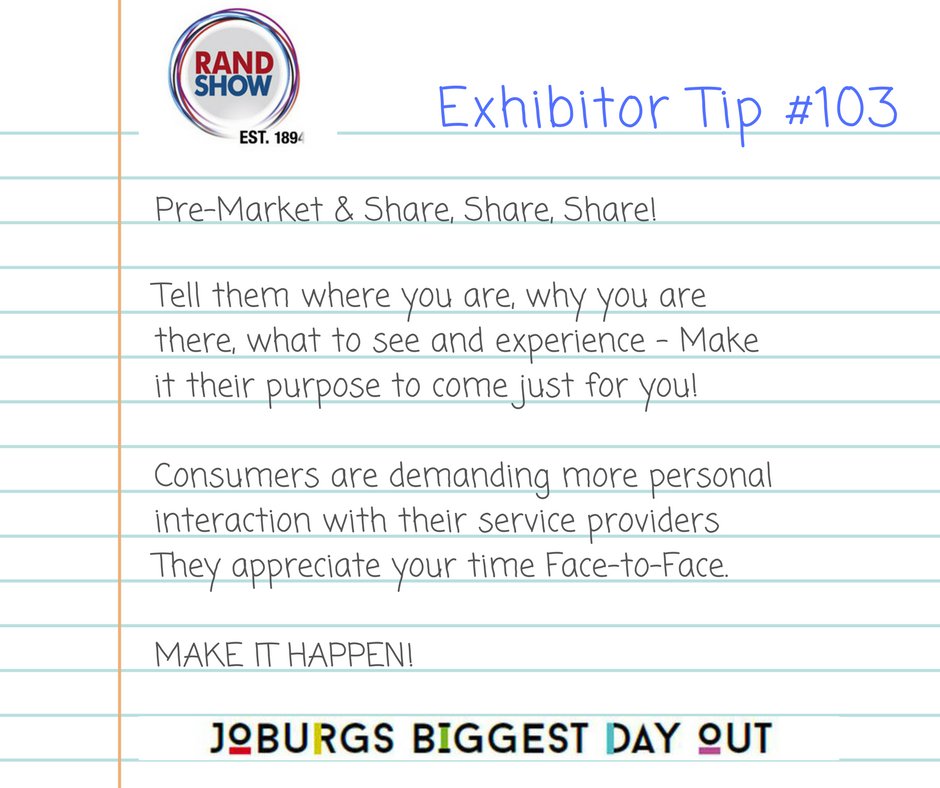 Earth_Expo's tweet photo. #Exhibitortips103 @Rand_Show https://t.co/VnWN45H5wp