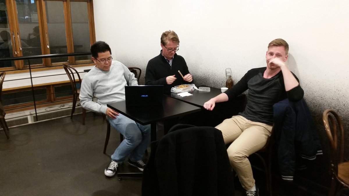 dreadtech's tweet photo. 7/7 evening: Phantom Thieves Team Meeting. Discussing who's hearts we have to change at #BAM7 https://t.co/A3ktAqz2t1