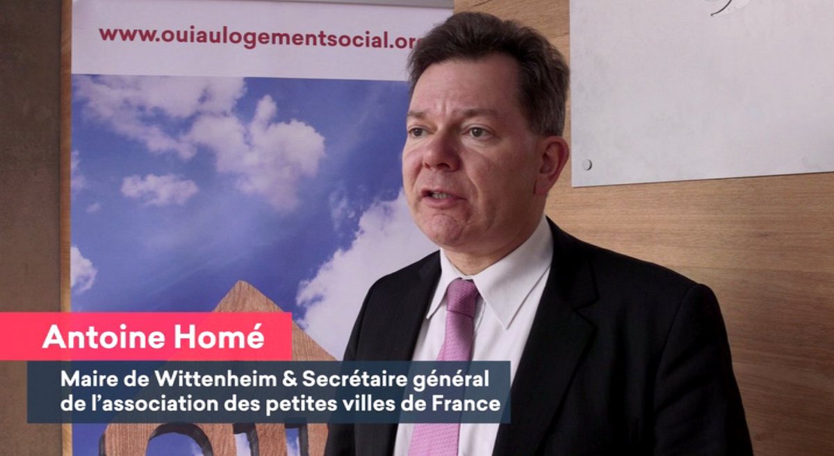 #OuiHlm Journée du 14 mars : Interview de <a href="/AntoineHome/">Antoine HOMÉ</a>, maire et secrétaire général de <a href="/PetitesVilles/">Petites Villes de France</a> ouiaulogementsocial.org/content/interv…