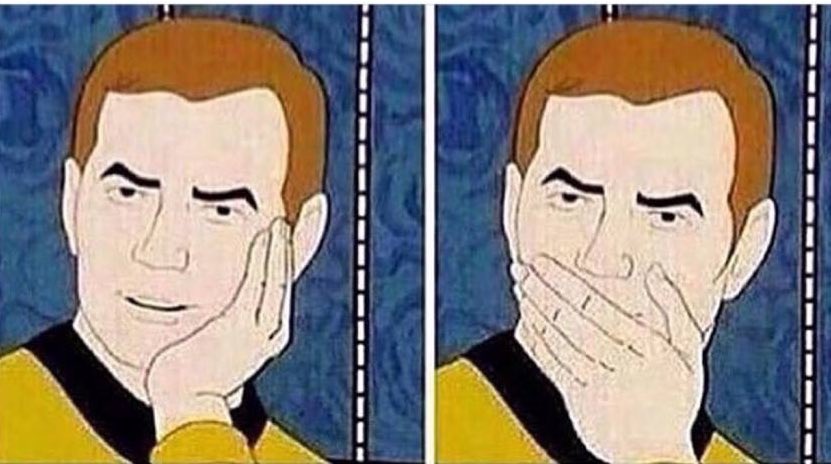 When you broke something and act like it's the first time you saw it when your mum finds out