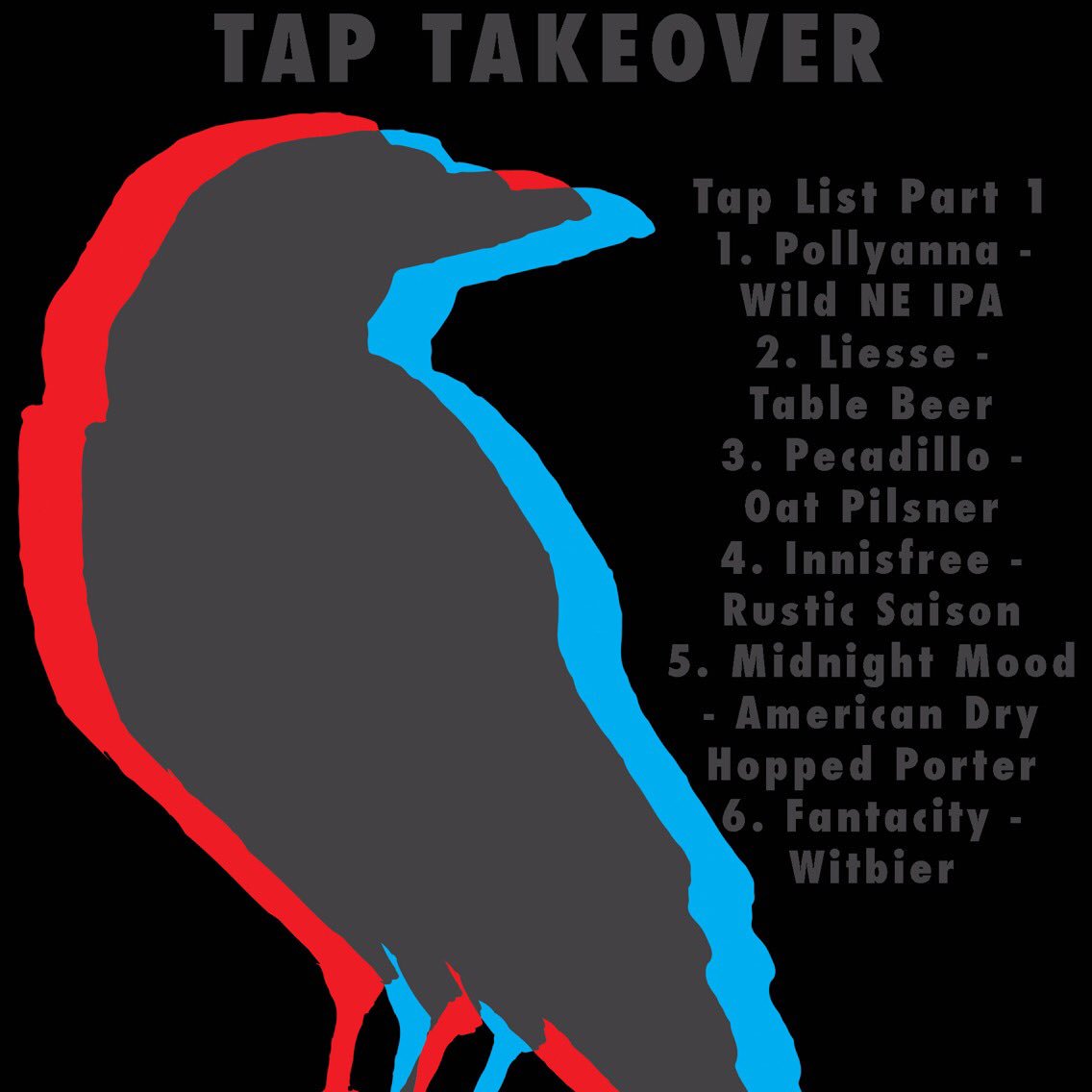 Thursday April 13th is the @2CrowsBrewing tap takeover. Peep this first tap list reveal 👀 #nscraftbeer #downtowndartmouth