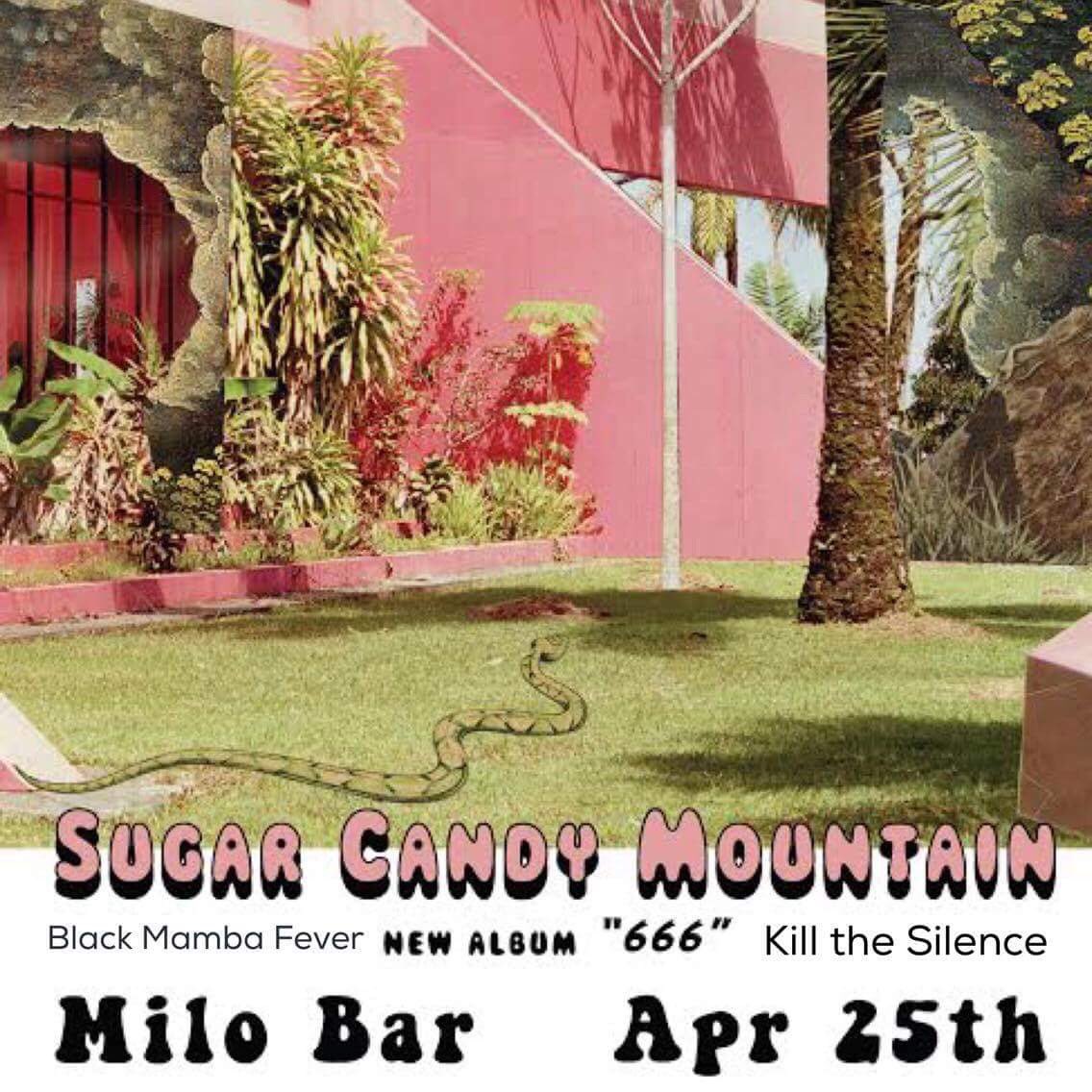 SHOW! we're supporting <a href="/SugarCandyMtn/">Sugar Candy Mountain</a> at <a href="/MILOBARLEEDS/">MILO BAR</a> on 25th April!
FREE ENTRY!