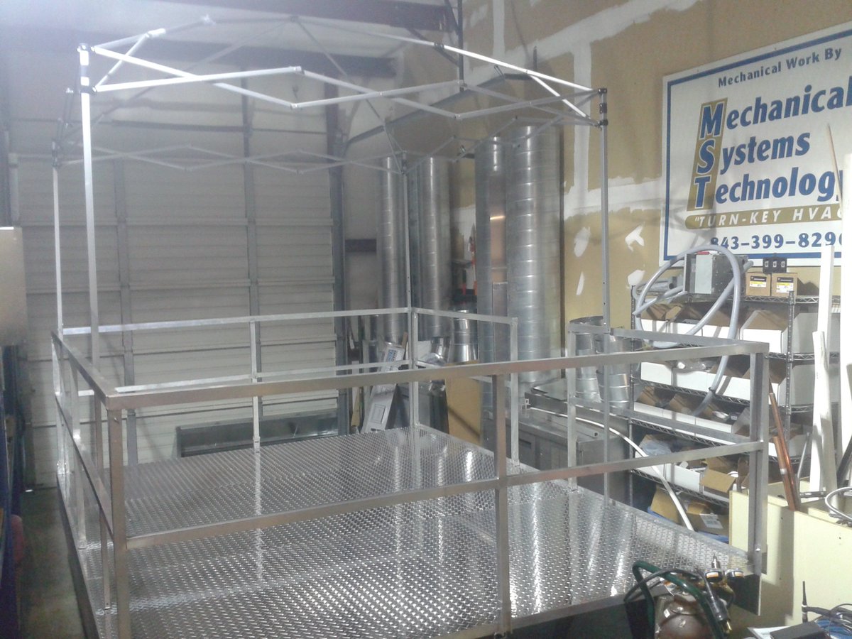MSTHVAC's tweet photo. Custom #Fabrication and #Welding of #Aluminum race deck in our shop. We provide all types of welding Services. Call us today 843-399-8296 https://t.co/dpe4xS79Z0