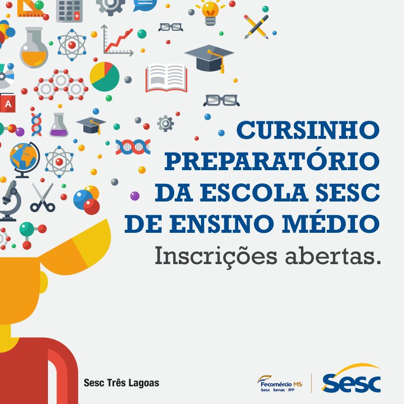 sescms's tweet photo. As vagas são limitadas e as aulas começam dia 02/05! Mais informações pelo telefone 3919.1900. #sescms https://t.co/ewZyL5iVRI