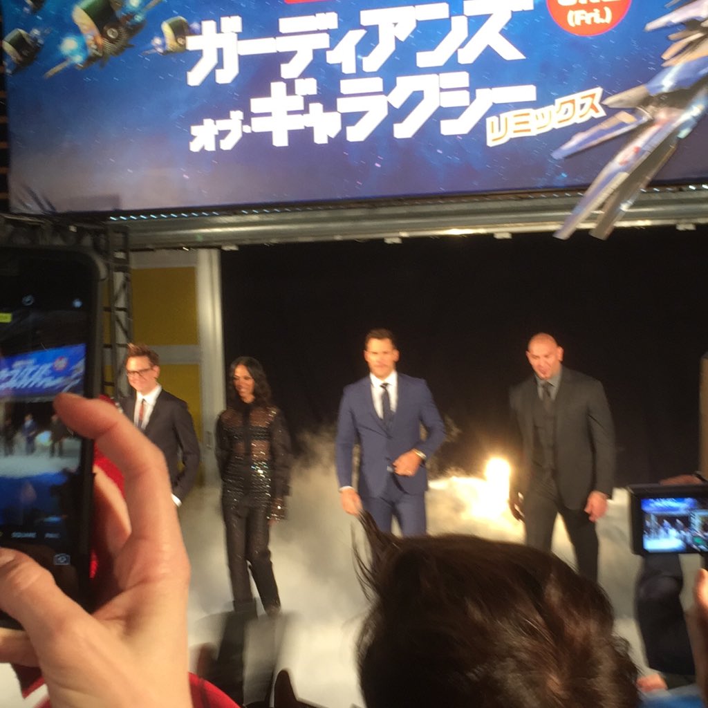 bigiland15014's tweet photo. ガーディアンズの監督とキャスト。
クリプラだけでなく4人も！感激‼︎ https://t.co/683ERhvGkF