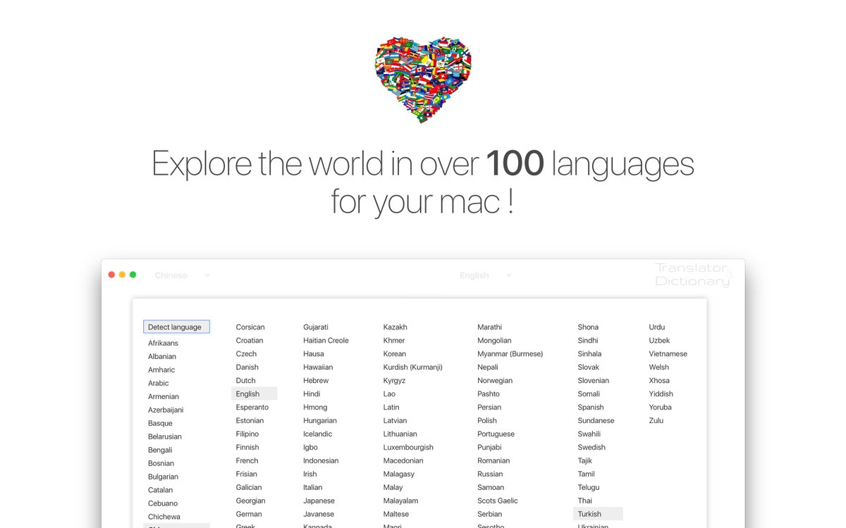 applistication's tweet photo. #Translator &amp; #Dictionary, the most popular translator tool, now also on your #Mac. #AppStore  https://t.co/Sg6zRVlThW … #Free #limitedtime https://t.co/o77On3pw3a