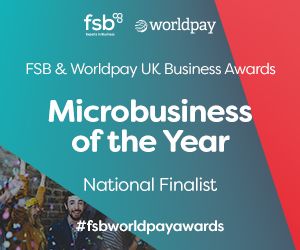 We are FSB and Worldpay Microbusiness of the Year for Scotland and final 4 for Microbusiness of the Year UK.