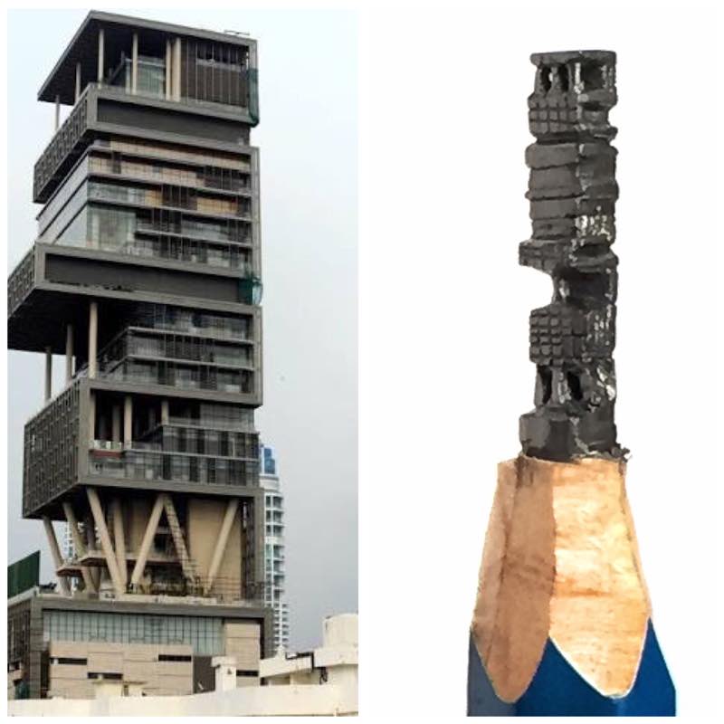 arjain87's tweet photo. @ambanisrel a friend of mine has carved a unique gift for you. Do let us know how can we send this over to you #pencilcarving https://t.co/vxmpZgv1dN