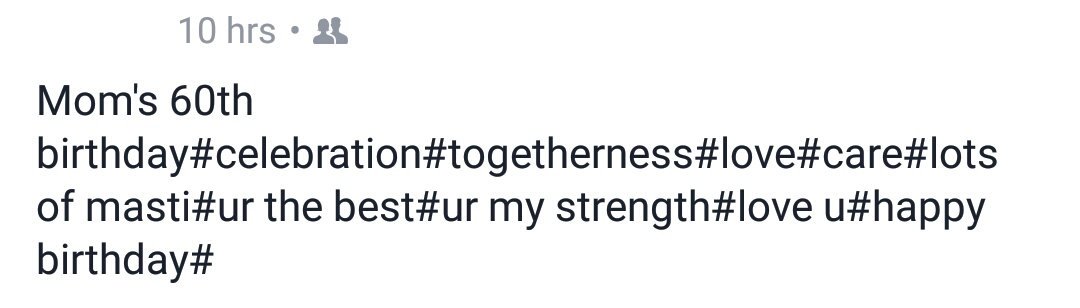 sahucar's tweet image. Ye #Facebook post dekh kar Hashtags ne atmahatya kar li #RIPHashtags