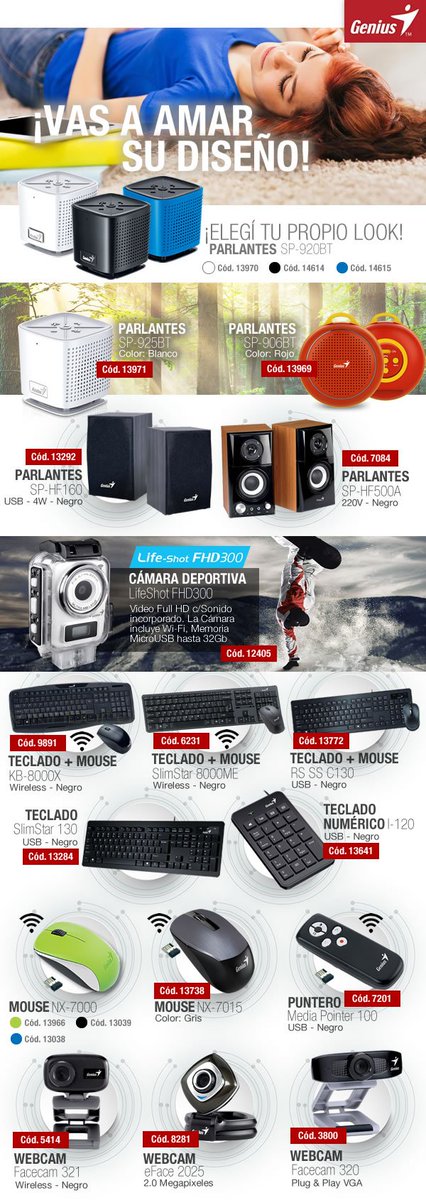GResellers's tweet photo. ¡Vas a amar el #diseño de los #productos de #Genius! #Variette https://t.co/qZkg7uuItA https://t.co/Zb7Ih65Fml