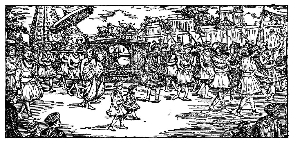 MadhvaHistory's tweet photo. Artist's imagination of Krishnaraya himself carrying the palanquin of poet-laureate Peddana in the streets of Vijayanagara. https://t.co/KM2qB9Bu1c