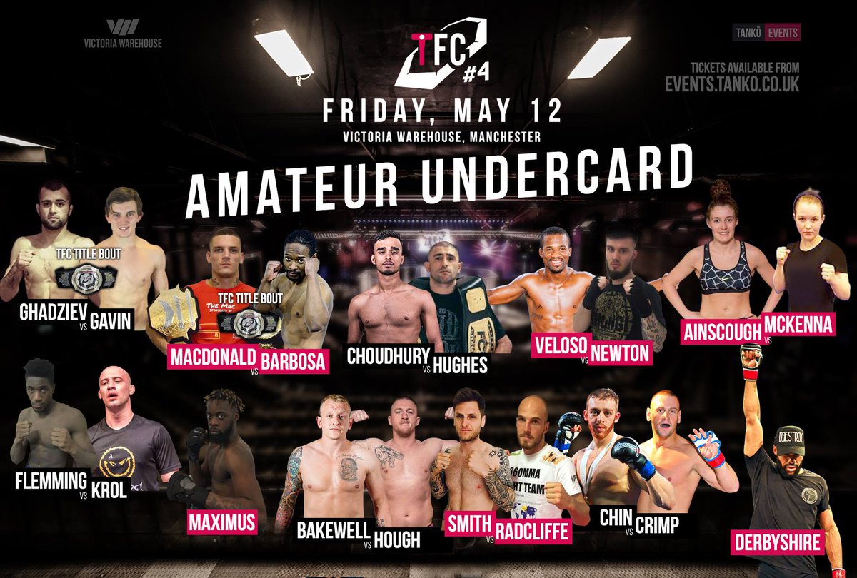 Two Title Fights Top Another Top Amateur Card On May 12th at Tanko 4! #TFC4