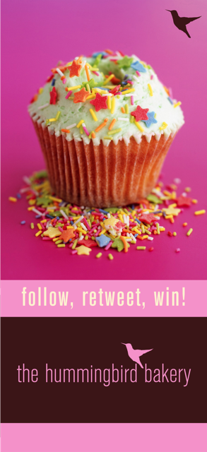 hummingbbakery's tweet photo. Follow and RT and you could #win one of three Hummingbird Bakery gift bundles and £20 to spend at our bakeries! https://t.co/5V3faFFdSO https://t.co/2RHdo3LClj
