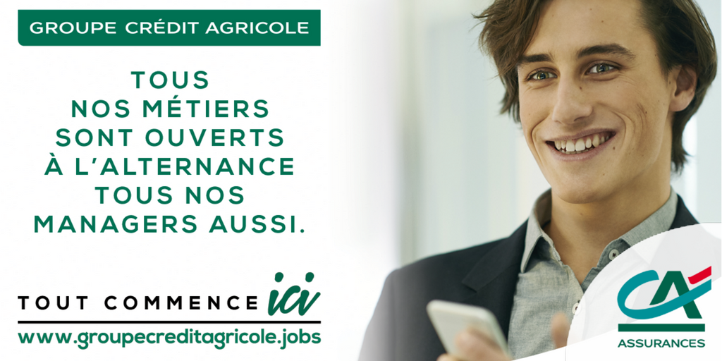 CA_Assurances's tweet photo. Nous recrutons près de 80 #alternants ! Découvrez nos offres et postulez sur le site #RH de @GroupeCACareers : https://t.co/PtEg0f2TVc https://t.co/MWIcOz5E76